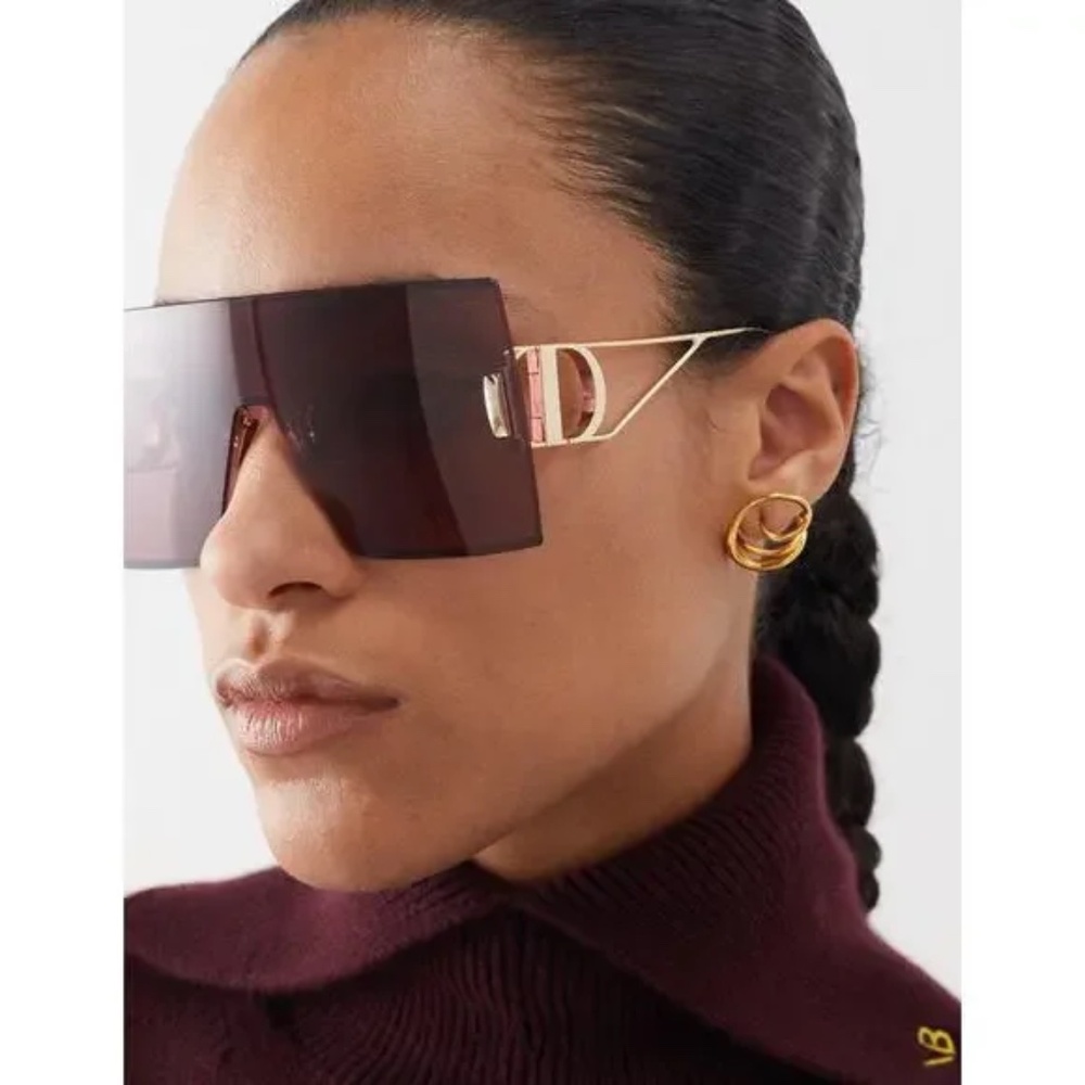 CHRISTIAN DIOR Burgundy Sunglasses 30Montaigne M1U B0D0 NWT - Picture 2 of 15